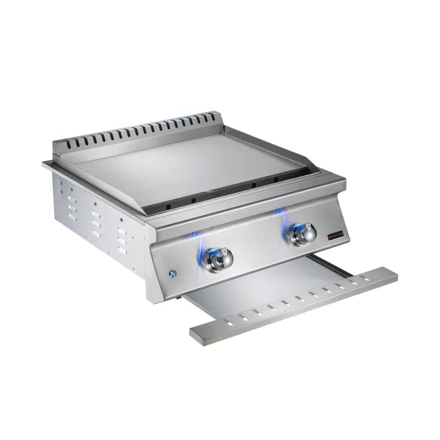 Built In Griddle | 2 Burner w/Removable Lid