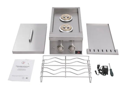 Double Side Burner For Outdoor Kitchens