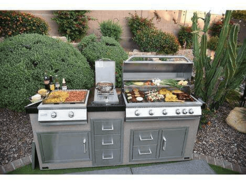 Outdoor built in grill and griddle combo best sale