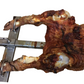 Charotis | Roaster/Rotisserie Leg Brackets Attachment attached to pig legs