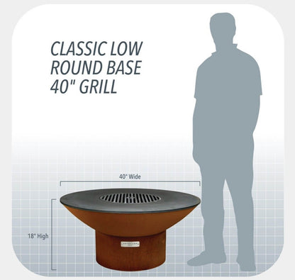 ARTEFLAME | Classic 40" Fire Pit - Low Round Base - AFCL40LRBFP-HomeOutdoors