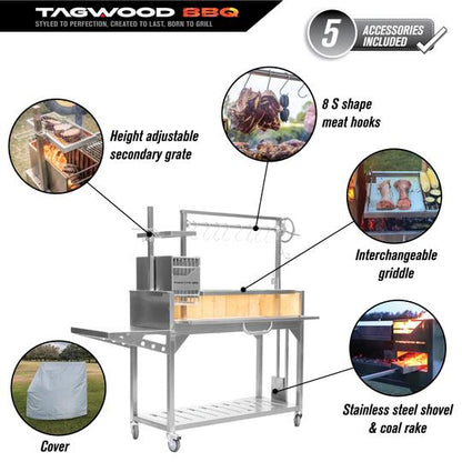 Tagwood BBQ | Argentine Santa Maria Wood Fire & Charcoal Grill | BBQ03SS