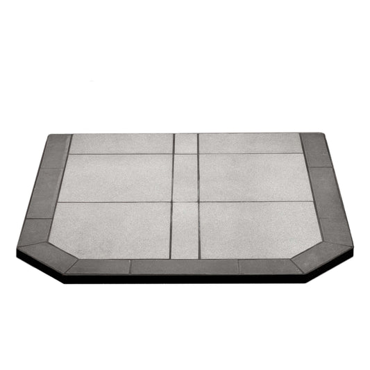 ComfortBilt Flat Wall Hearth Pad - Pewter Rock