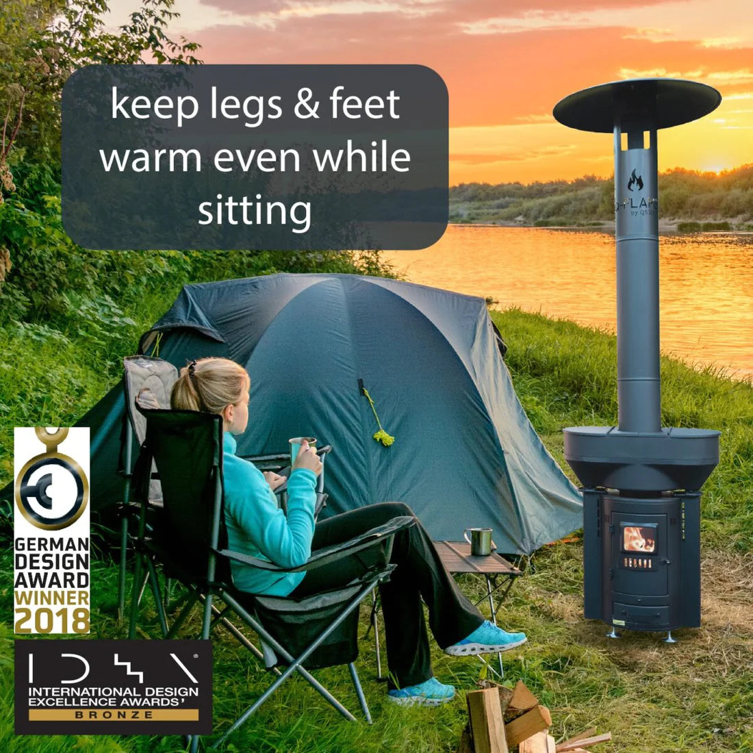 Qstoves | Q05X Q-FLAME Pellet Patio Heater