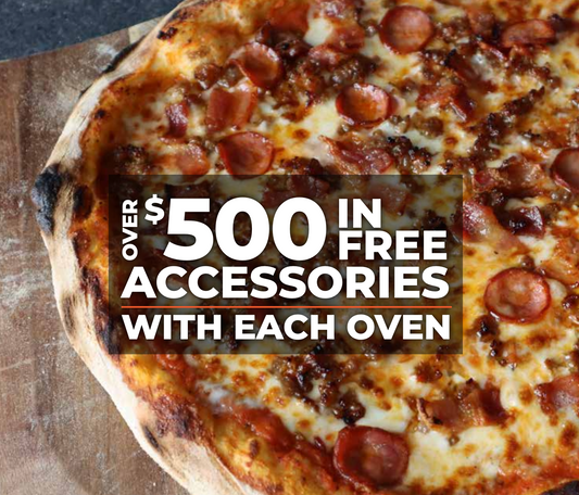 Overfunded dollars in free accessories with each Pinnacolo pizza ovens oven