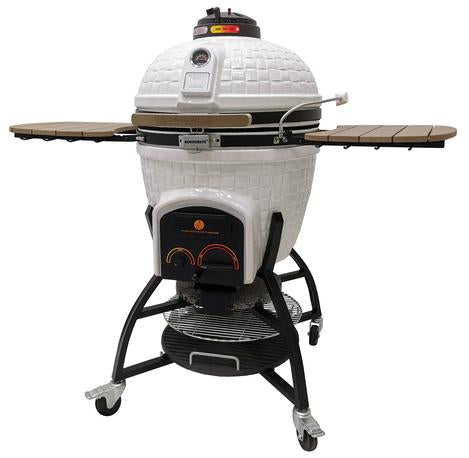 Vision Grills | Elite Series XR402WC Deluxe Ceramic Kamado in White