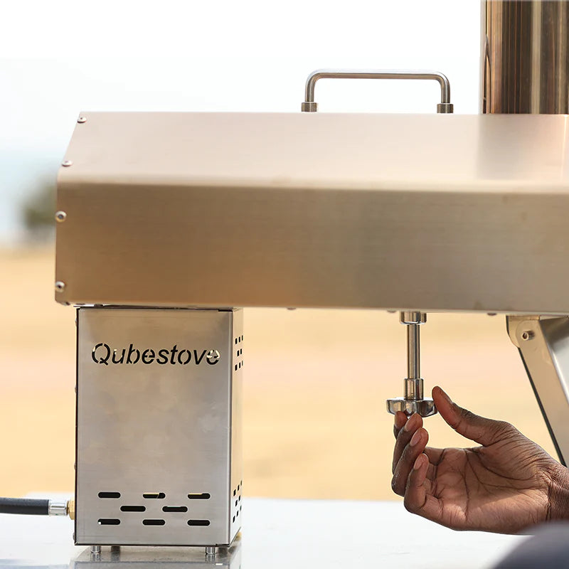 Qstoves | Qubestove 12 Inch Hand-Rotating Pizza Oven