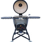 Vision Grills | Elite Series XD402MG Deluxe Ceramic Kamado in Metallic Grey