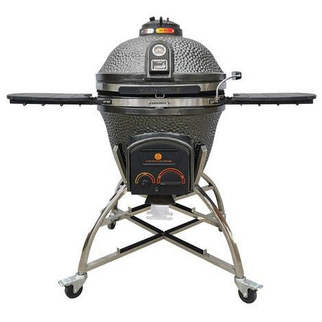 Vision Grills | Elite Series XD702MG Maxis Ceramic Kamado in Gun Metal Grey