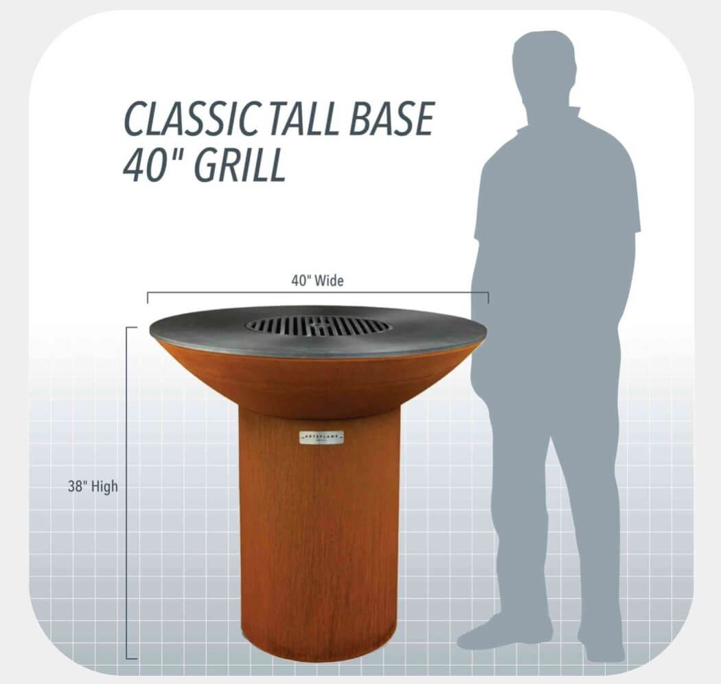 ARTEFLAME | Classic 40" Grill - Tall Base - AFCLHRBSET-HomeOutdoors