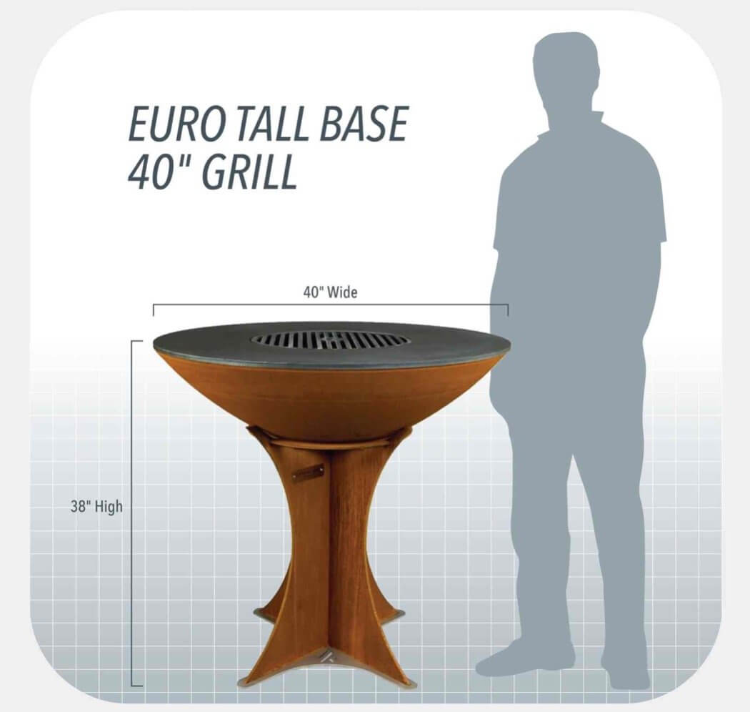 ARTEFLAME | Classic 40" Grill - Tall Euro Base - AFEUROHBSET-HomeOutdoors