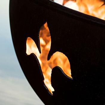 Fire Pit Art | Fleur De Lis -FDL