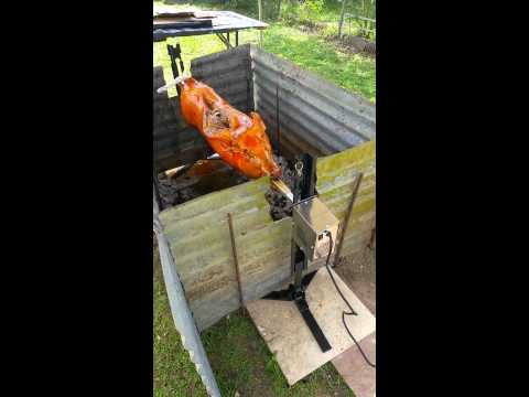 62" Portable Stainless Steel Pig\Lamb Spit Rotisserie